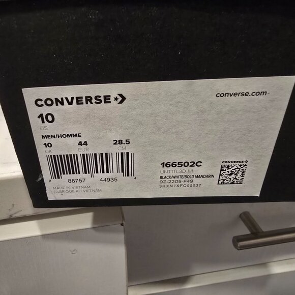 Size 10 - Converse Chuck 70 High UNT1TL3D - Black 166502C Shoes Sneakers NEW - Picture 11 of 16
